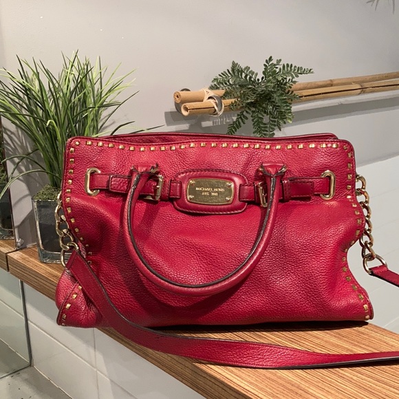 MICHAEL Michael Kors Handbags - ⭐️Sale⭐️-20% MICHAEL KORS Red Leather Bag